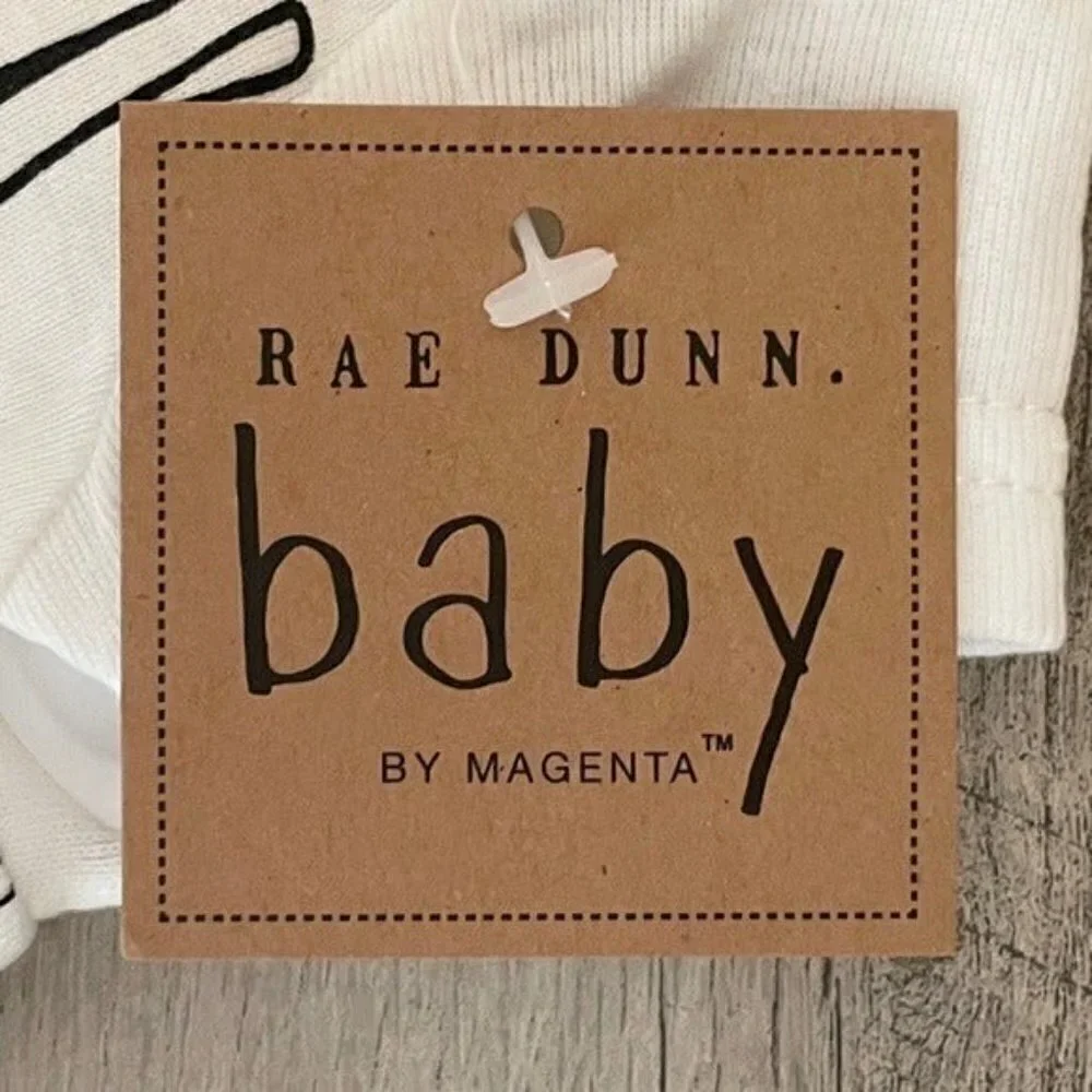 🌺 Rae Dunn Baby White Adorable I Woke Up Like This Outfit + Hat 3-6 Months NWT